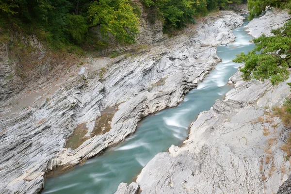 River Belaya is  in Western Caucasus,  Russia — Stock Photo, Image