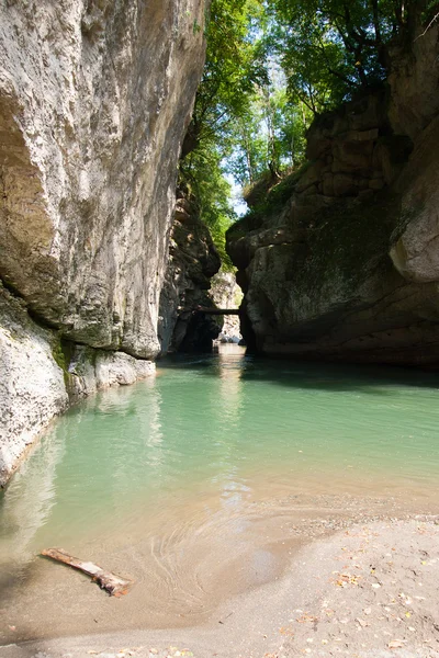 Mountain river Belaya, Russia, Western Caucasus — Stock Photo, Image