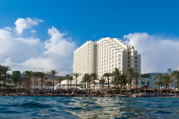 El hotel y la playa están en el Mar Rojo —  Fotos de Stock