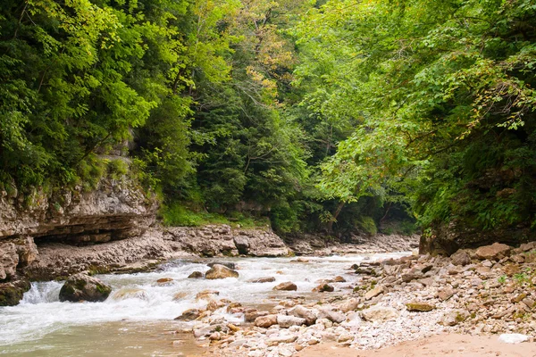 Kurdzhips River is in Guamskoe Gorge, Russia — Stock Photo, Image