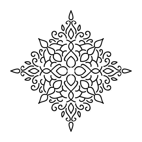 Απομονωμένες αφηρημένο Floral μοτίβο. Vector εικονογράφηση — Διανυσματικό Αρχείο