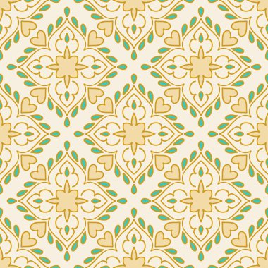 Renkli Fas fayans süsler. Vektör çizim