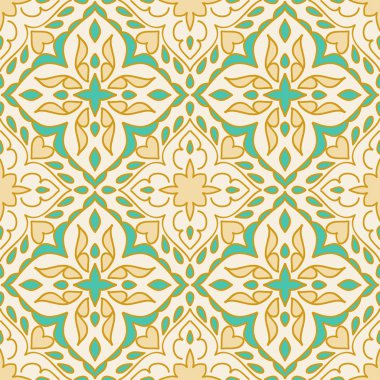 Renkli Fas fayans süsler. Vektör çizim