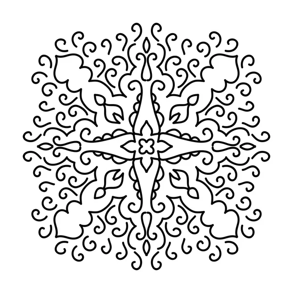 Rezolvat model floral abstract. Ilustrație vectorială — Vector de stoc