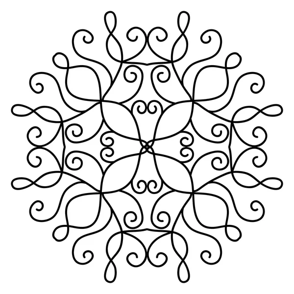 Izolované abstraktní květinovým vzorem. Vektorové ilustrace — Stockový vektor