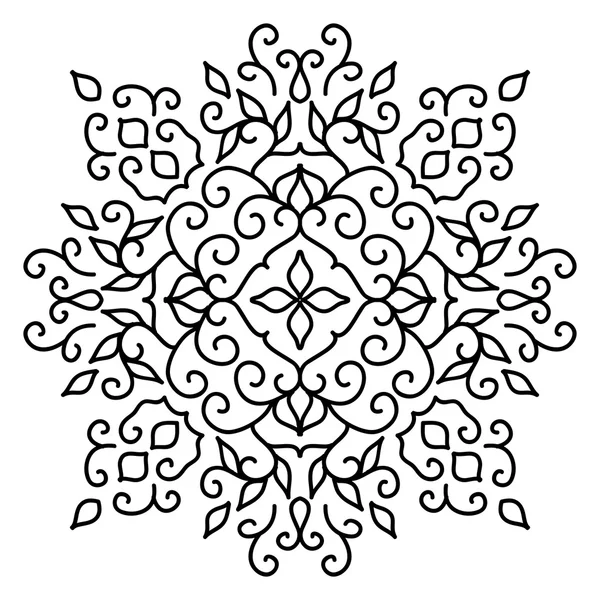 Na białym tle streszczenie kwiatowy wzór. Ilustracja wektorowa — Wektor stockowy