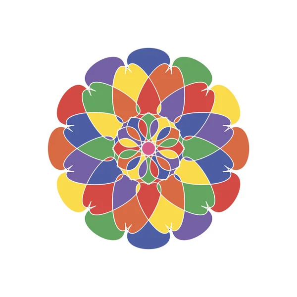 Ornement décoratif marocain lumineux — Image vectorielle