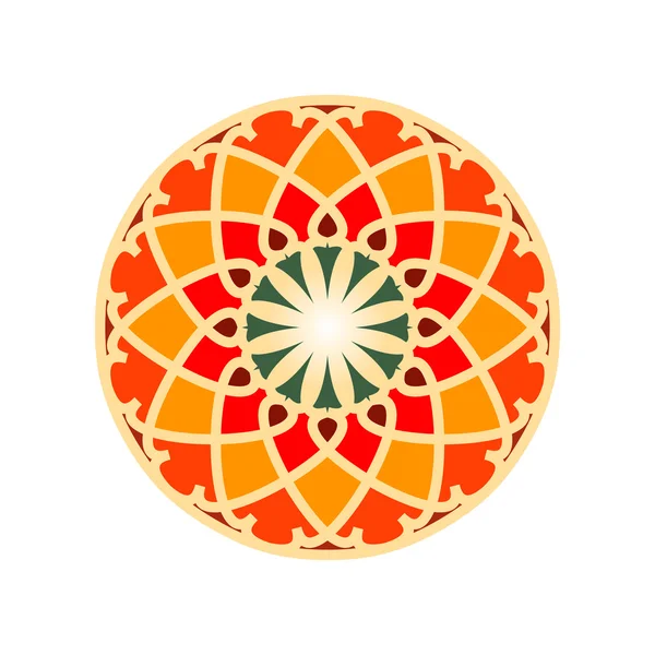 Ornement décoratif marocain lumineux — Image vectorielle