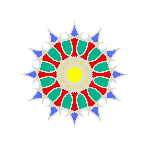 Ornement marocain coloré — Image vectorielle