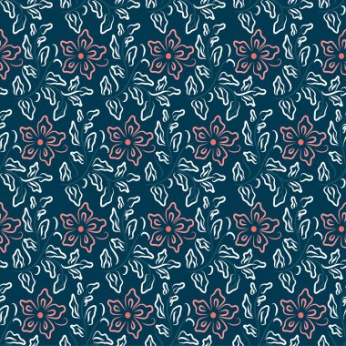 Dikişsiz çiçek deseni