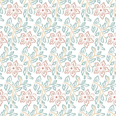Dikişsiz çiçek deseni