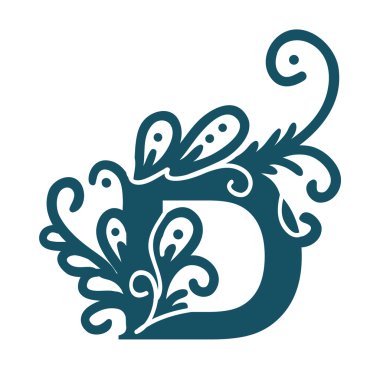 Stilize kaligrafi D.