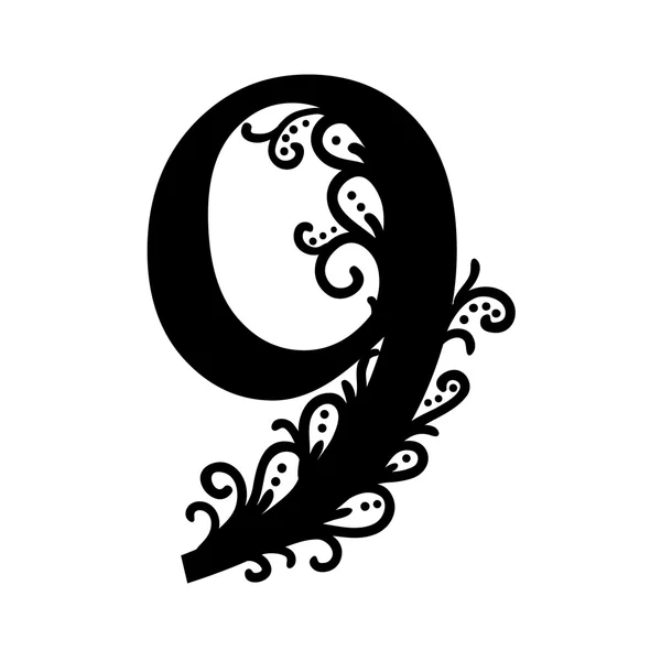Calligraphie stylisée 9 . — Image vectorielle