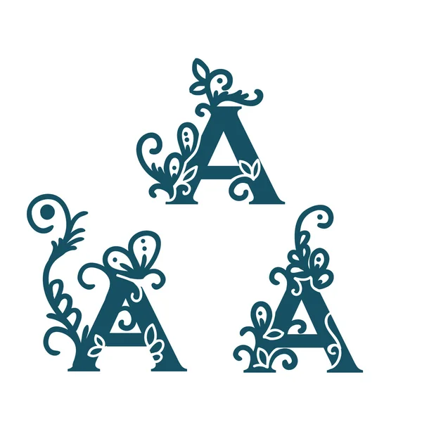 Стилизованная каллиграфия А . — стоковый вектор
