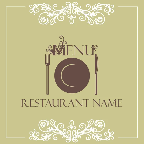 Plantilla de diseño menú restaurante — Vector de stock