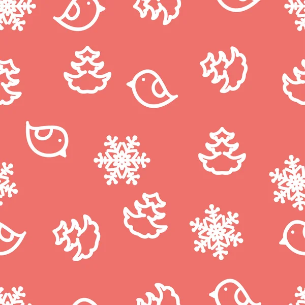 Fundo com flocos de neve — Vetor de Stock