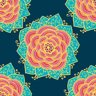 Dikişsiz gül deseni