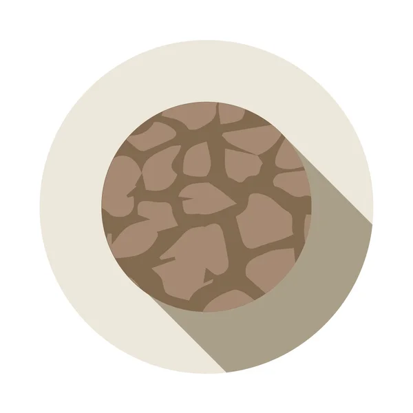 Soil erosion icon — Stock Vector