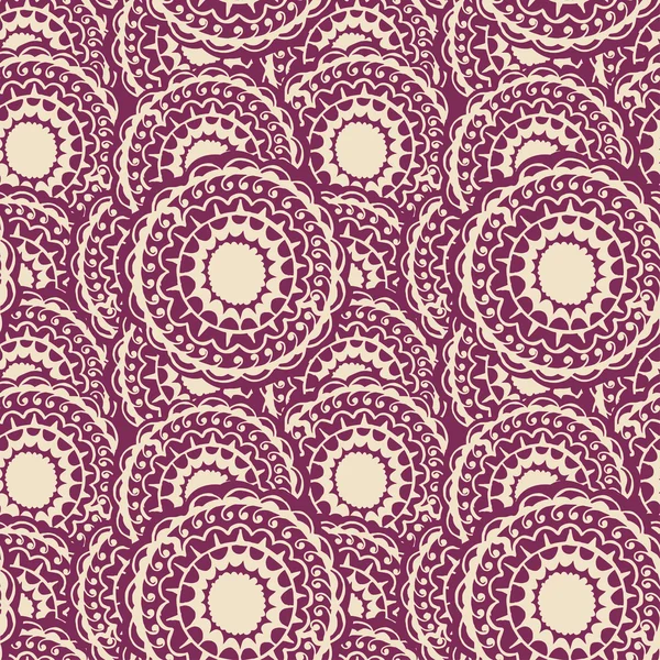 Patrón violeta redondo sin costuras — Archivo Imágenes Vectoriales