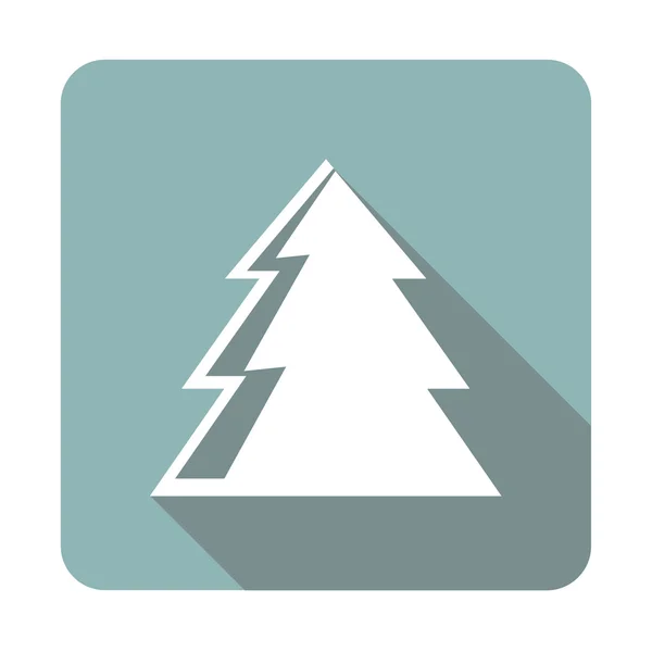 Icono de árbol de Navidad plano . — Vector de stock