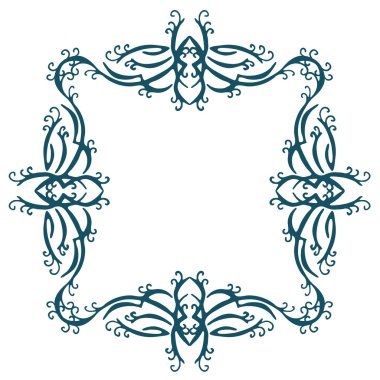 Klasik kaligrafik çerçeve.