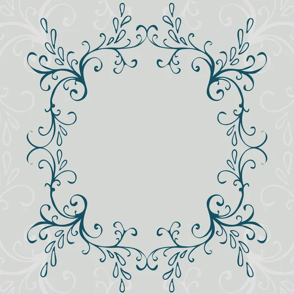 Vintage calligraphic frame — Stock Vector