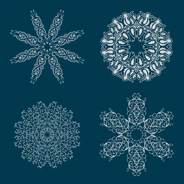 Snowflakes set — Stock Vector