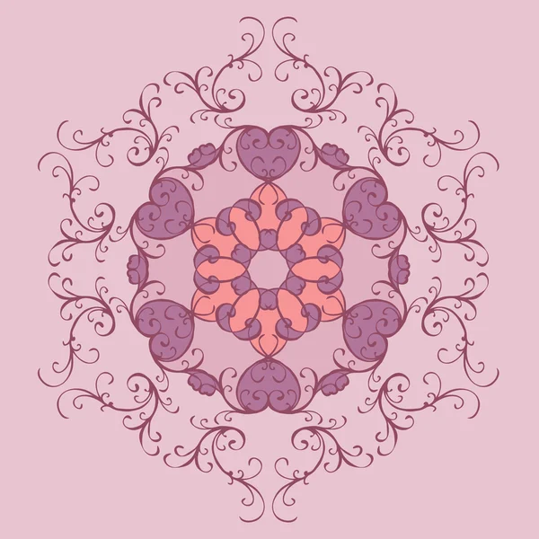 Ornamental round pattern — Stock Vector