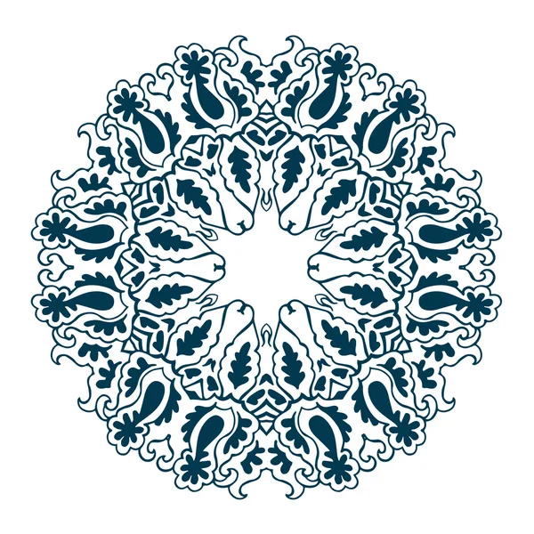 Ornamental round pattern — Stock Vector