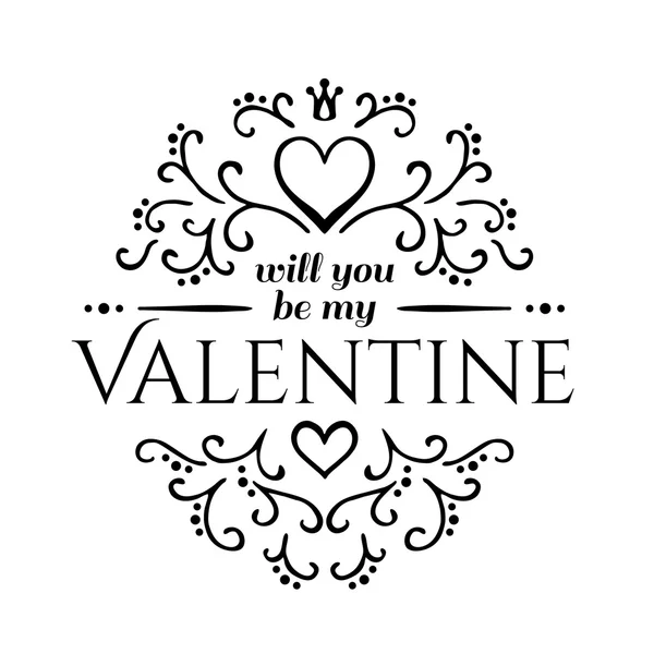 Tarjeta San Valentín — Vector de stock