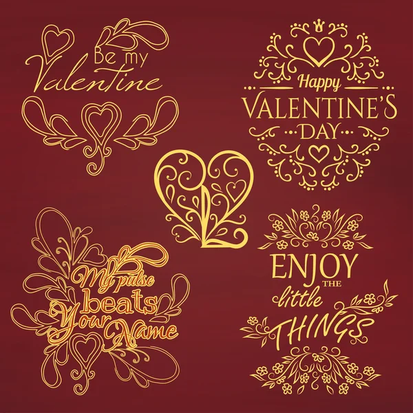 День Святого Валентина елементів — стоковий вектор