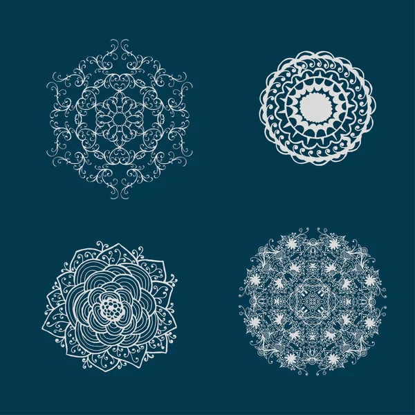 Snowflakes set — Stock Vector