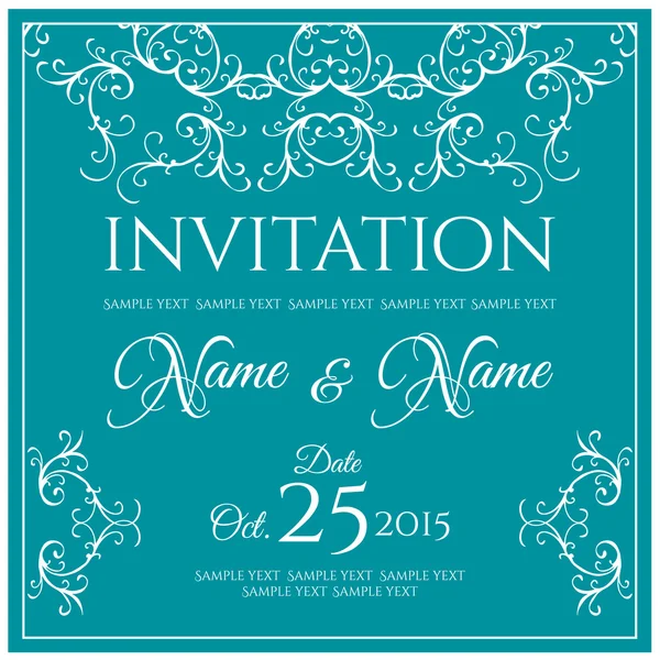 Invitation card — Stock Vector