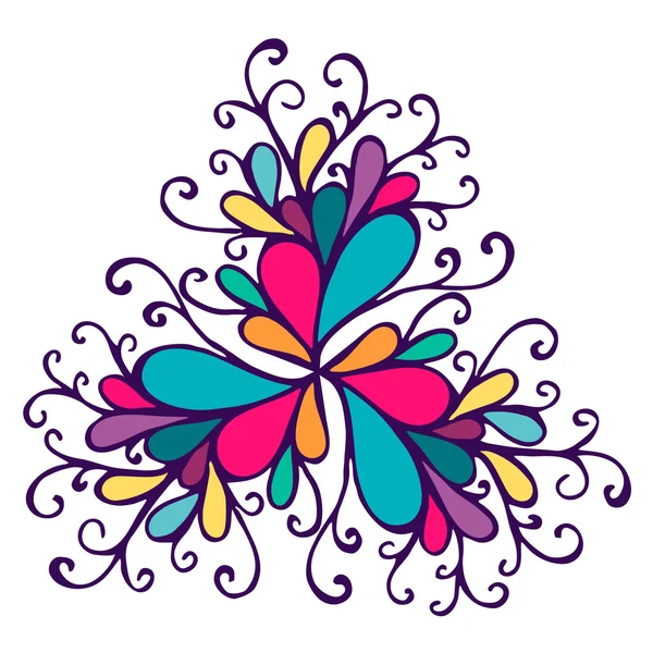 Винтажный узор с цветами — стоковый вектор