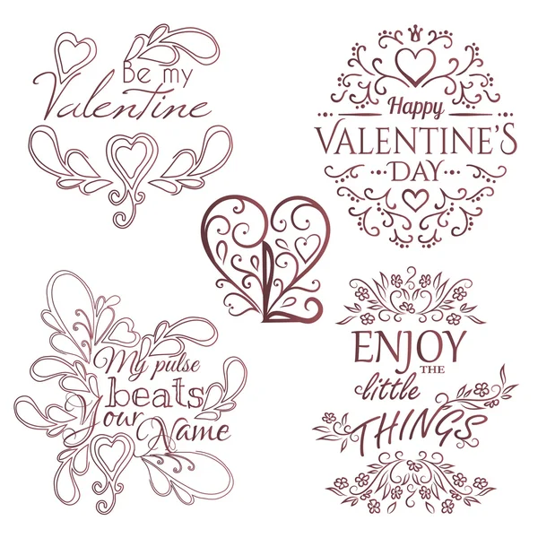 Día de San Valentín Set — Archivo Imágenes Vectoriales