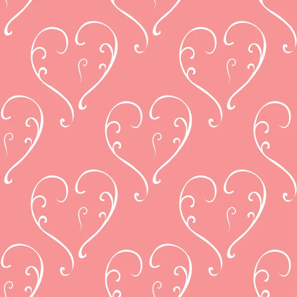 Vintage Valentines Day patroon — Stockvector