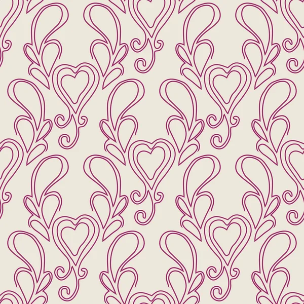 Vintage motif Saint-Valentin — Image vectorielle