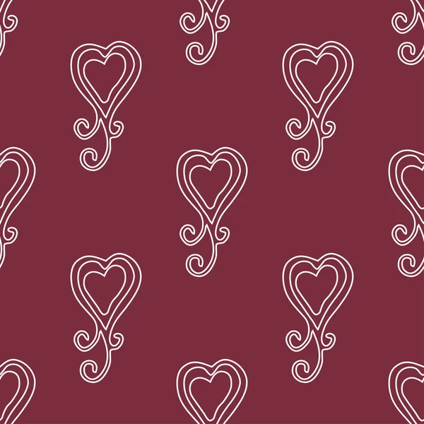 Vintage motif Saint-Valentin — Image vectorielle