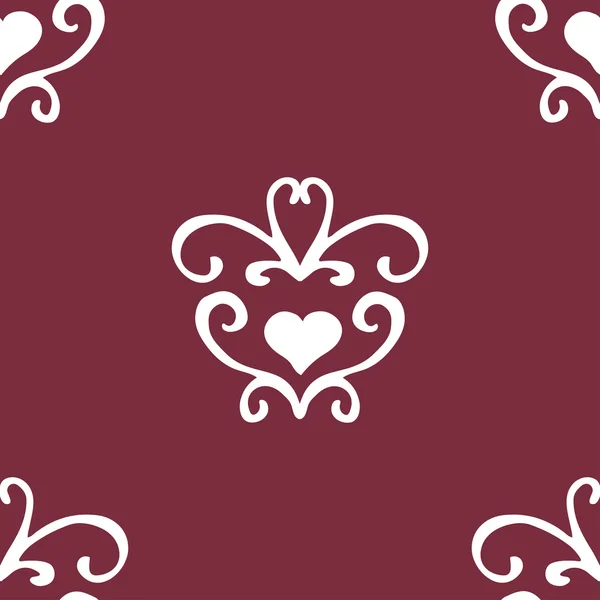 Vintage motif Saint-Valentin — Image vectorielle