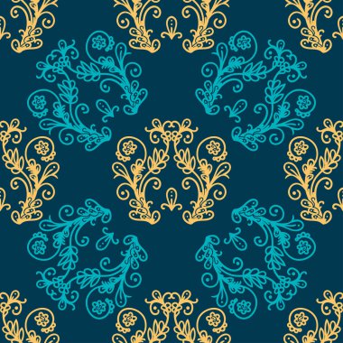 Vintage çiçek desenli.