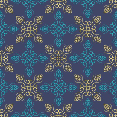 Vintage çiçek desenli.