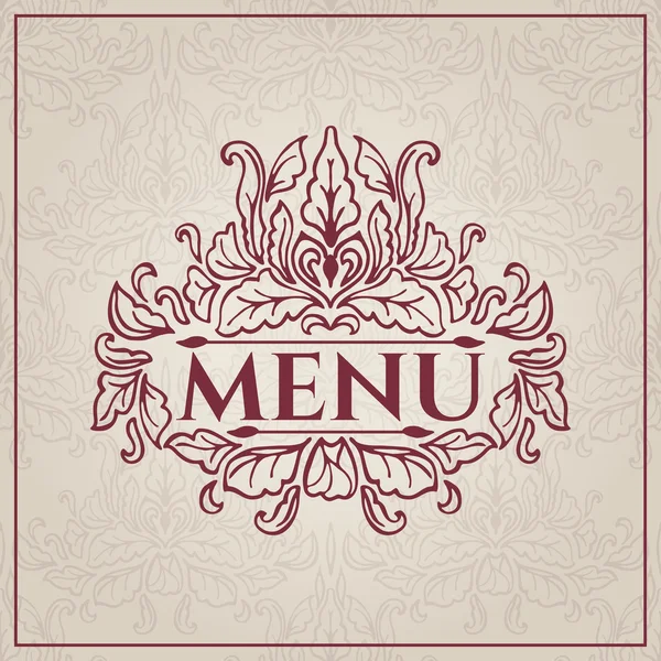 Diseño de menú de restaurante — Vector de stock