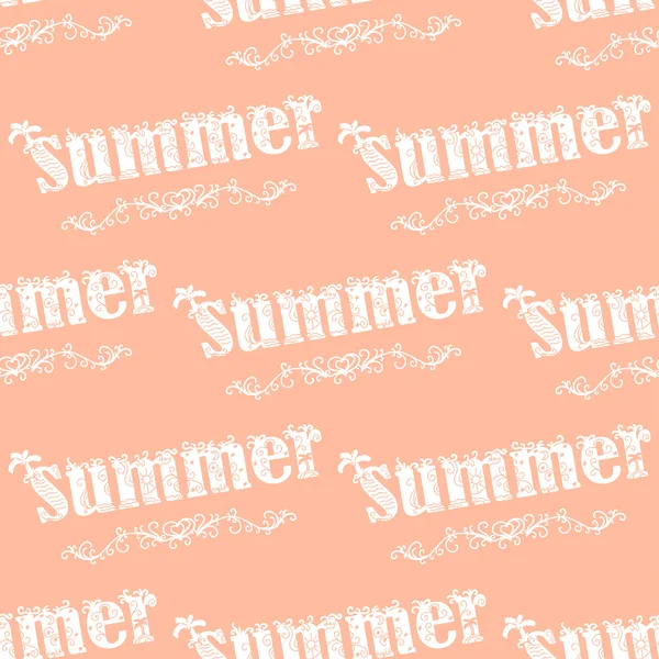 Summer floral pattern — Stock Vector