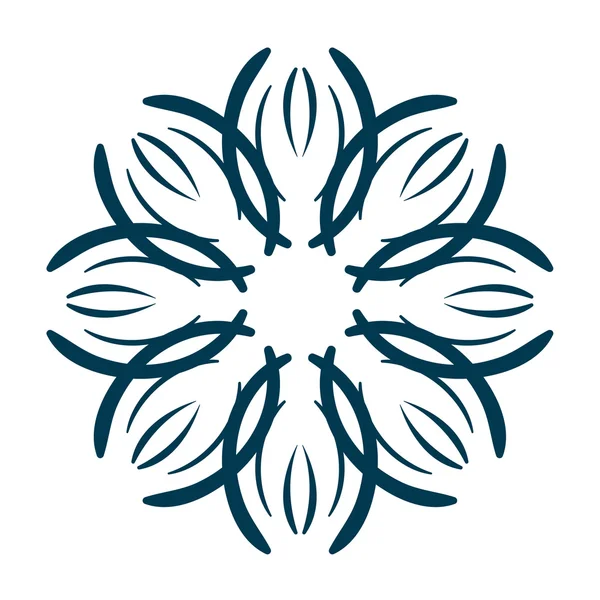 soyut çiçek desenli