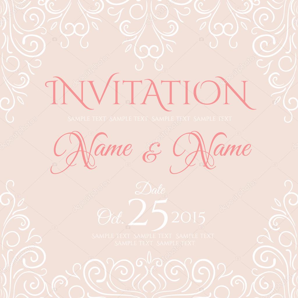 Invitation card design