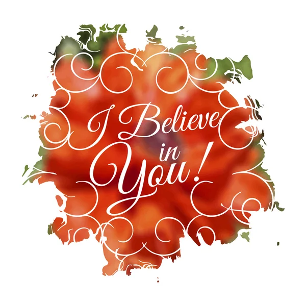 ¡Creo en ti! Letras — Archivo Imágenes Vectoriales