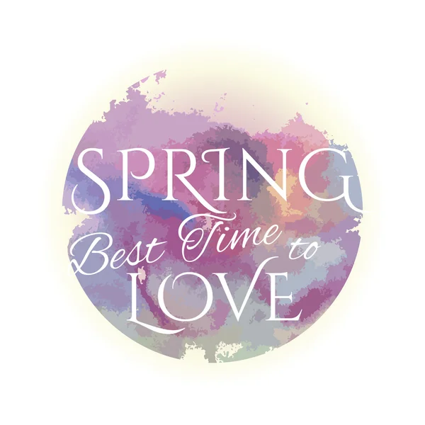 Primavera mejor momento para amar — Vector de stock