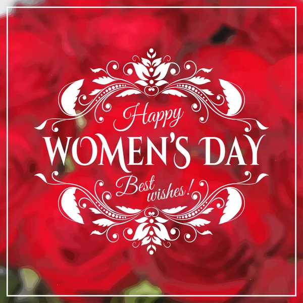 Happy women 's day background — стоковый вектор