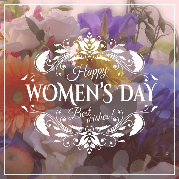 Happy women 's day background — стоковый вектор