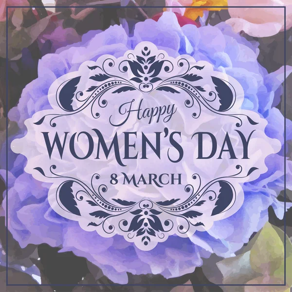 Happy women 's day background — стоковый вектор